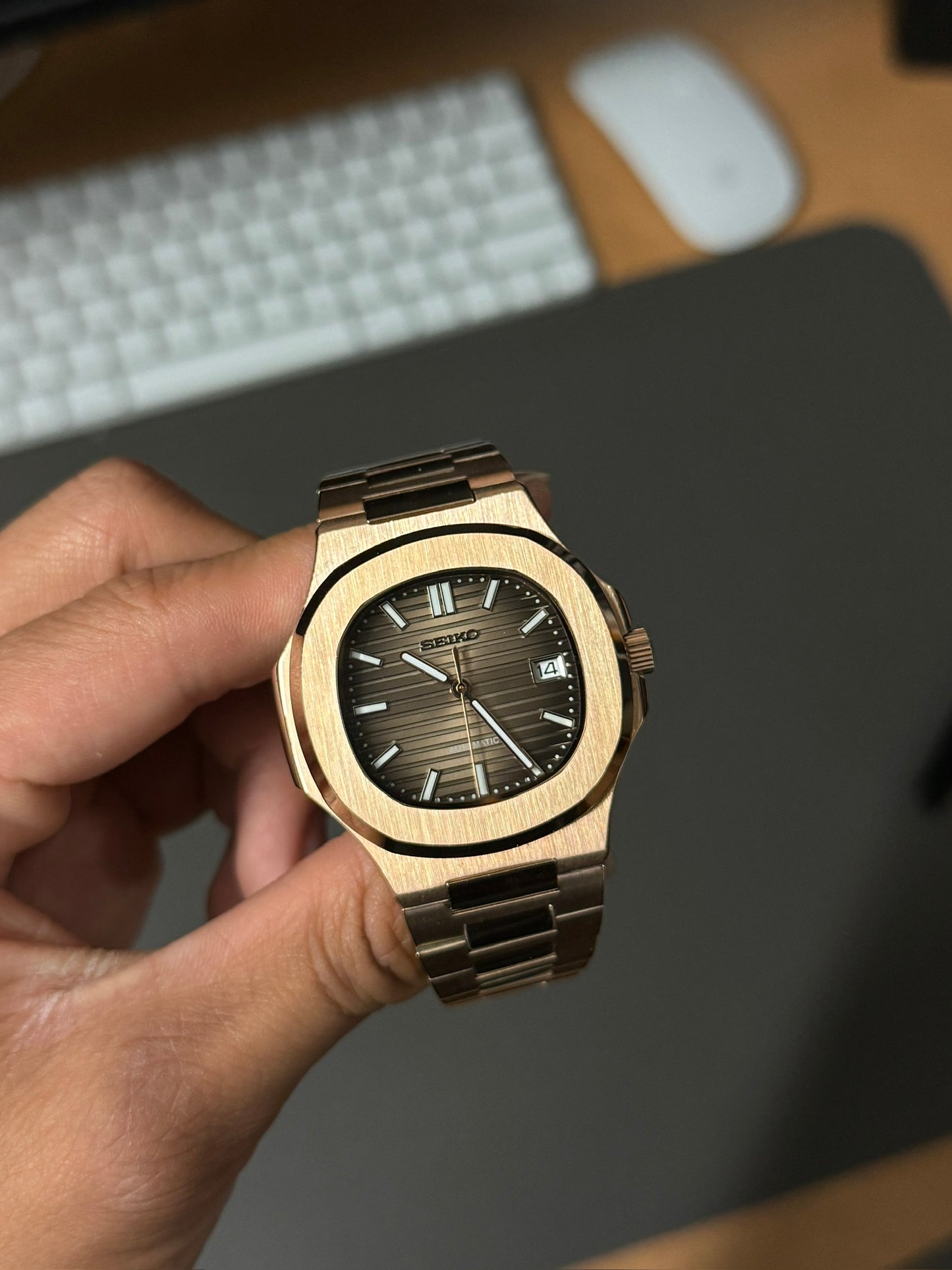 Seiknaut: Rose Gold Chocolate dial