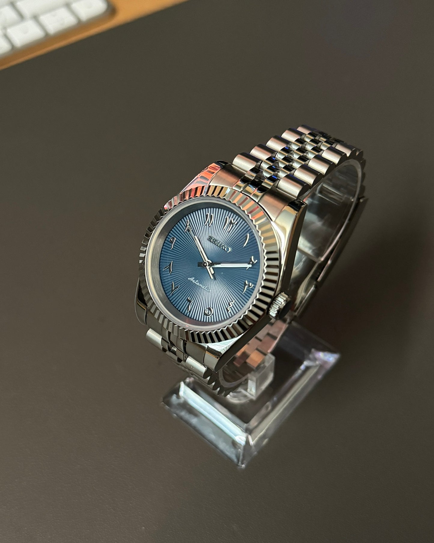 Datejust: Stainless Steel Blue Dial Arabic Markers w/ Jubilee Bracelet