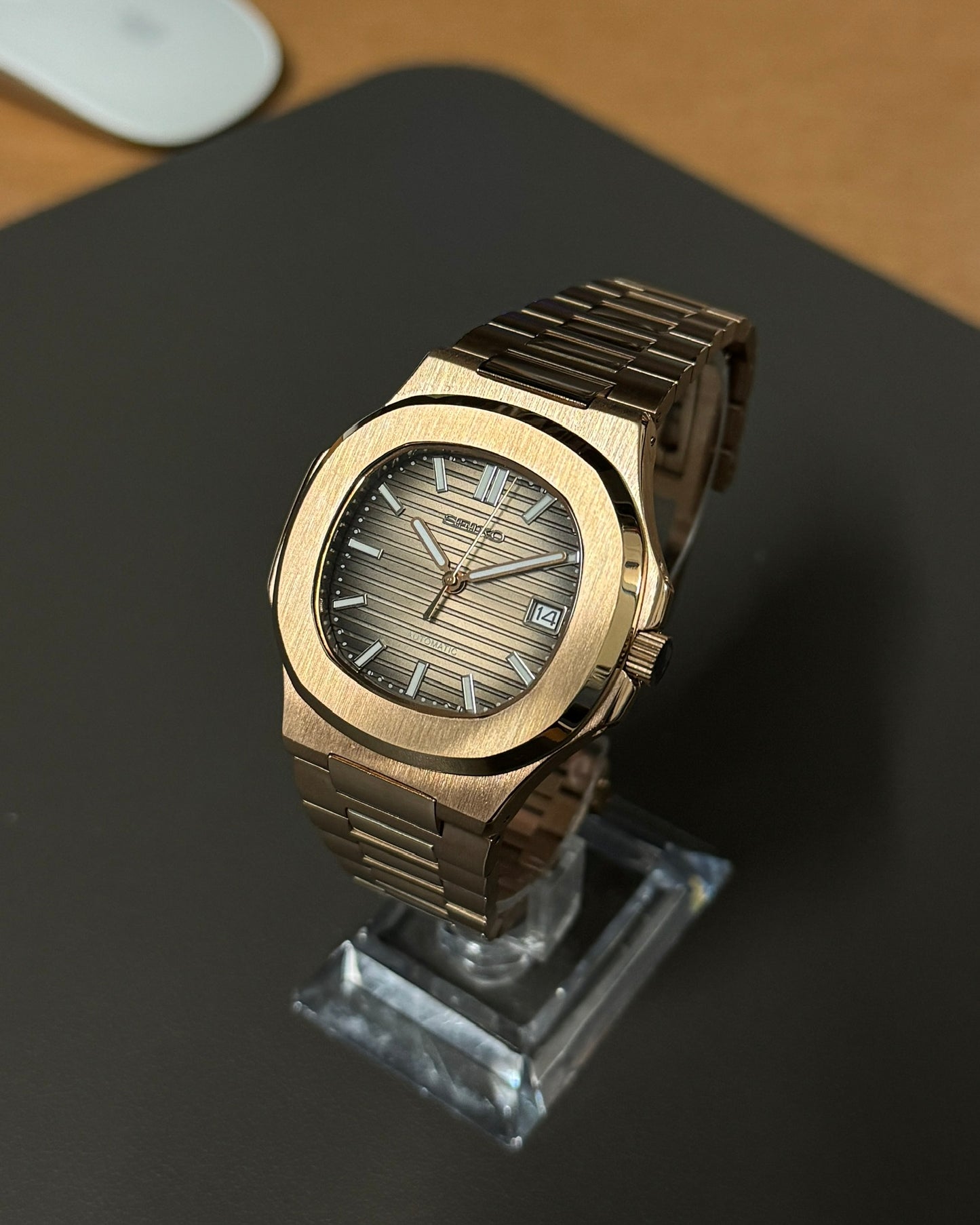 Seiknaut: Rose Gold Chocolate dial