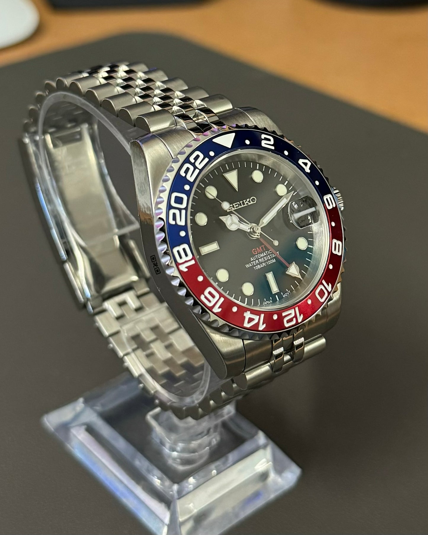 GMT: Stainless Steel Pepsi Rotating Bezel w/ Jubilee Bracelet