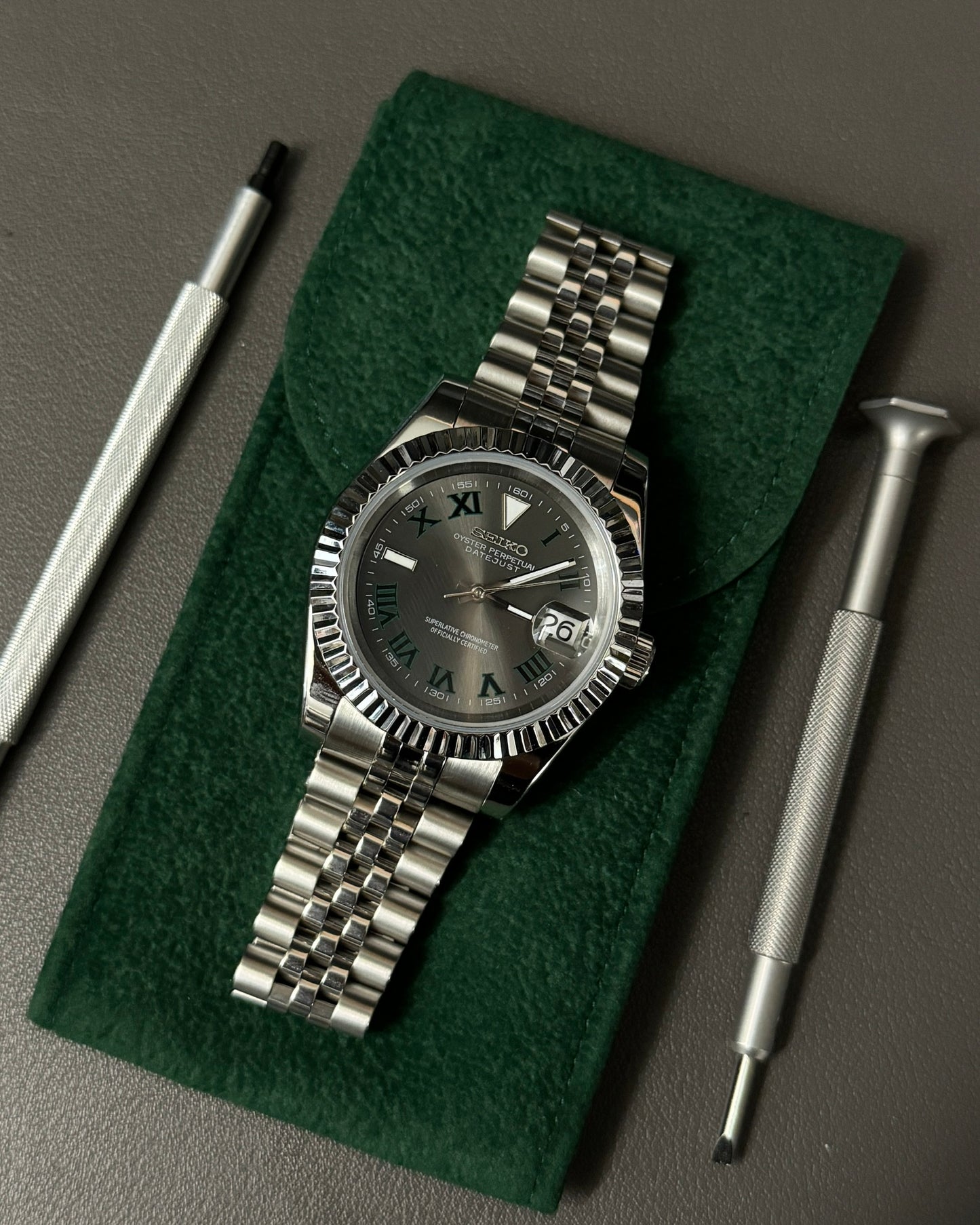 Datejust: Stainless Steel Wimbledon Dial w/ Jubilee Bracelet
