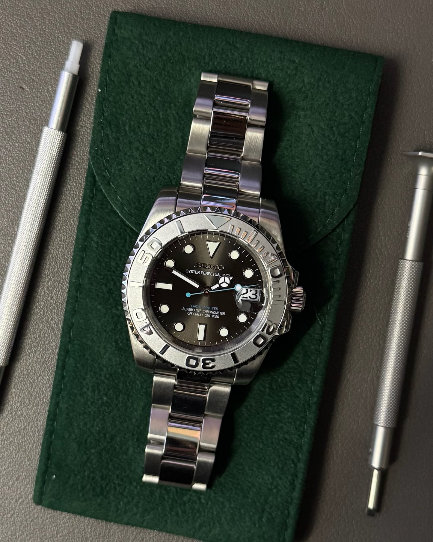 Yatchmaster: Stainless Steel Grey Dial