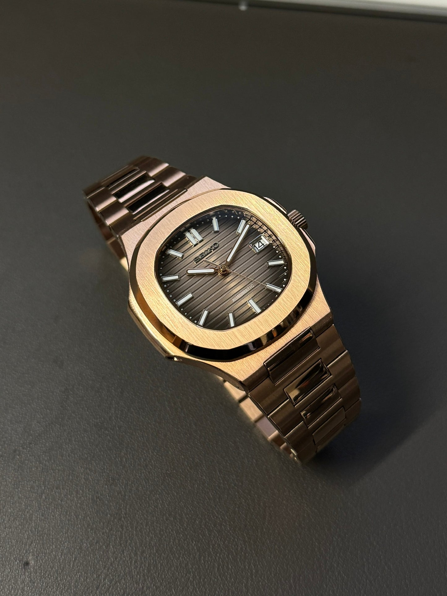 Seiknaut: Rose Gold Chocolate dial