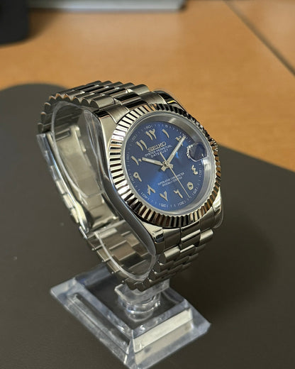 DateJust: Stainless Steel Blue Dial Arabic Markers w/ Presidential Bracelet