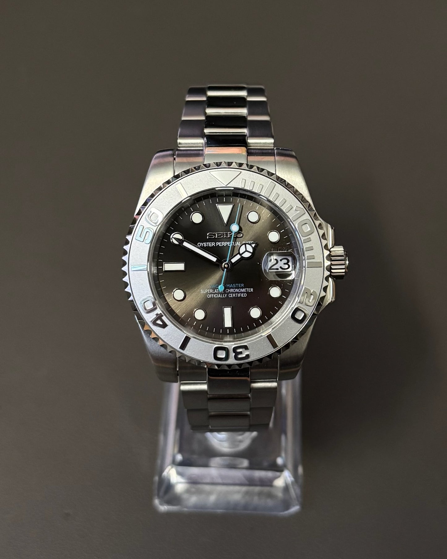 Yatchmaster: Stainless Steel Grey Dial