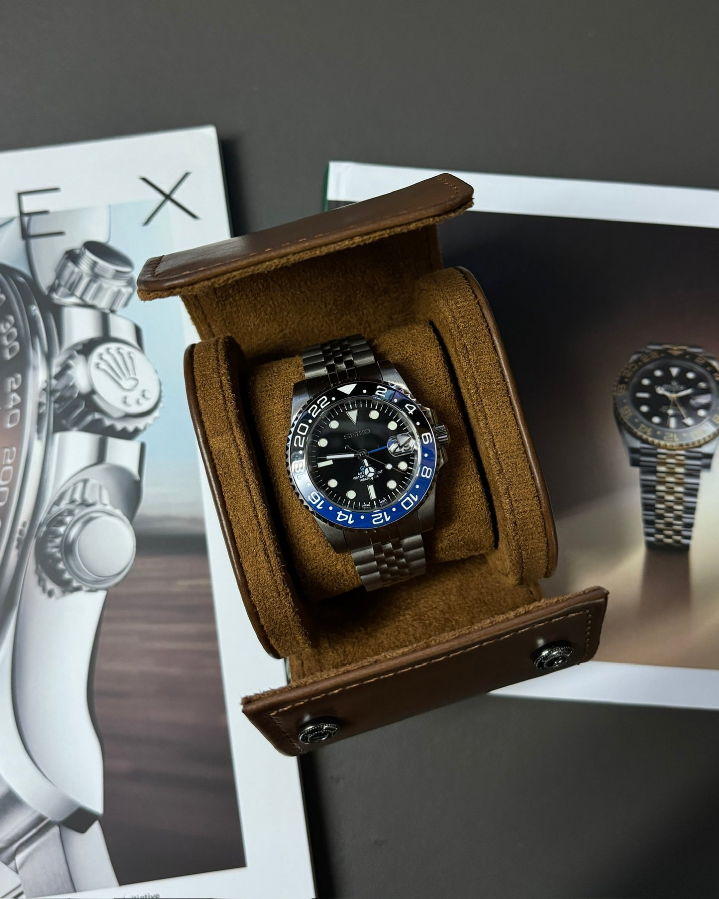 GMT: Stainless Steel Batman on Jubilee Bracelet