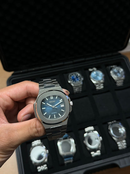 Seiknaut: Stainless Steel Blue Dial