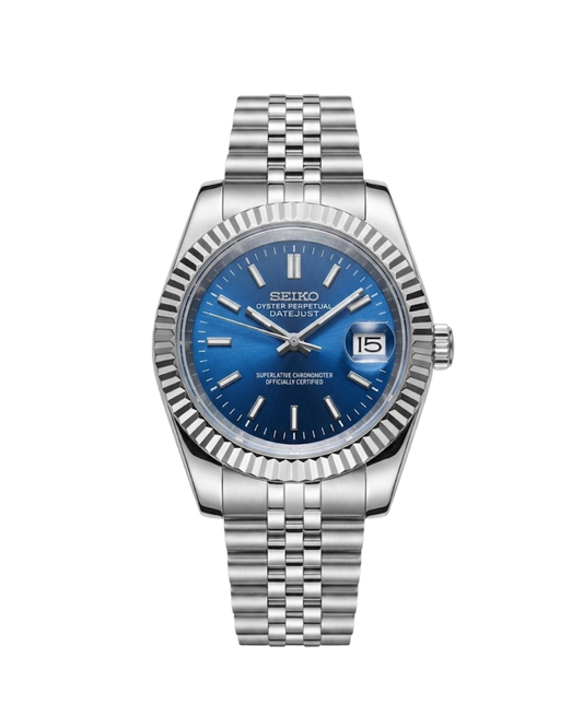 Datejust: Stainless Steel Blue Dial Stick Markers w/ Jubilee Bracelet
