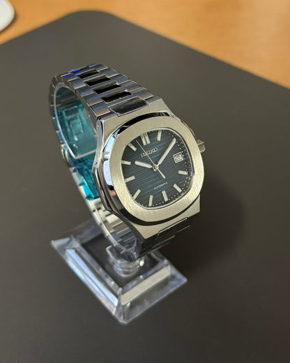 Seiknaut: Stainless Steel Blue Dial