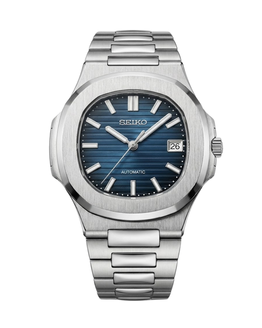 Seiknaut: Stainless Steel Blue Dial